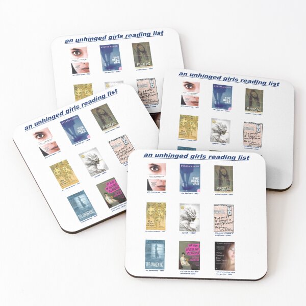 Item preview, an unhinged girls reading list design   designed and sold by MorallyGrayand.