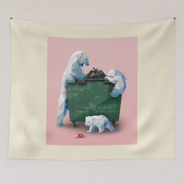 Item preview, Cartoony Geometric Polar Bears In The 21st Century Illustrated designed and sold by Miru-mir.