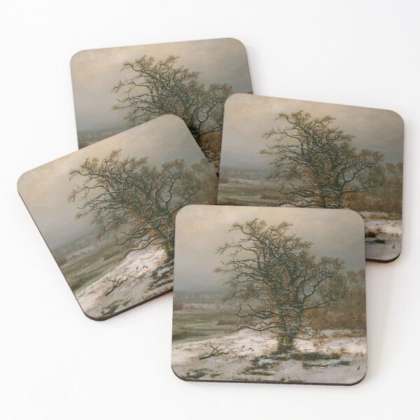 Item preview, Winter scenery -  Oak Tree by the Elbe in Winter by Johan Christian Dahl designed and sold by AR-shop.