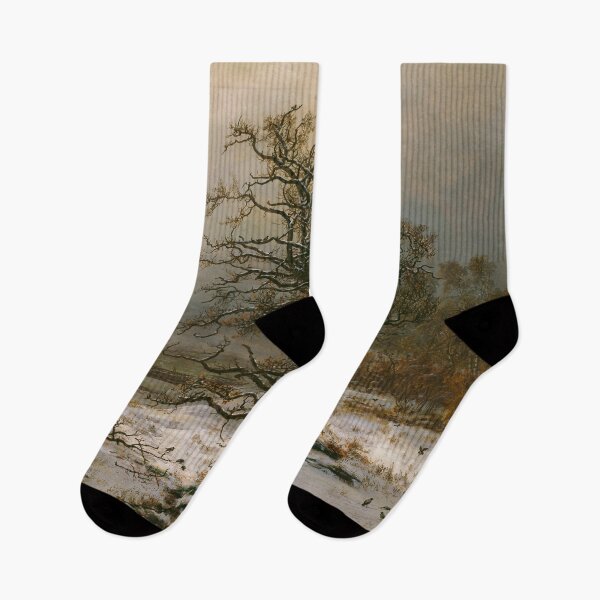 Item preview, Winter scenery -  Oak Tree by the Elbe in Winter by Johan Christian Dahl designed and sold by AR-shop.
