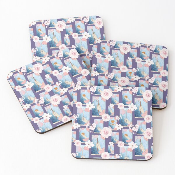 Item preview, Soft and Sweet - Floral Tarot Card Pattern - Minor Arcana - Suit of Aces designed and sold by Annalee Beer.