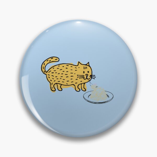 Item preview, Funny Cat Eating Spaghetti designed and sold by fatydesignspace.