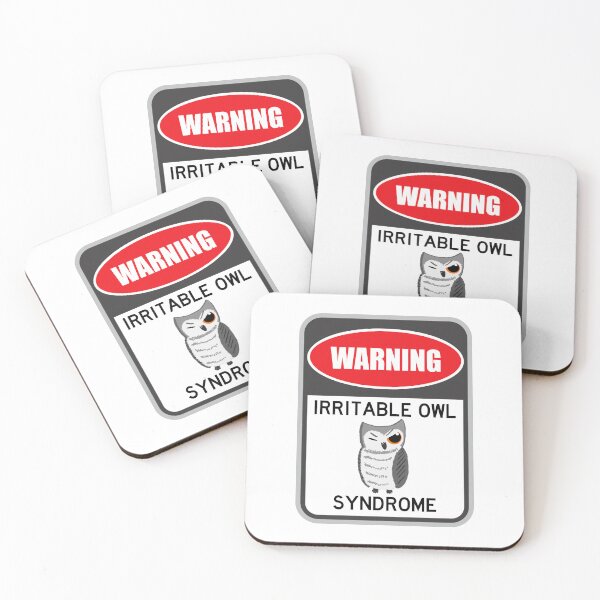 Item preview, Irritable Owl Syndrome - Astonished Cat Company designed and sold by AstonishedCatCo.
