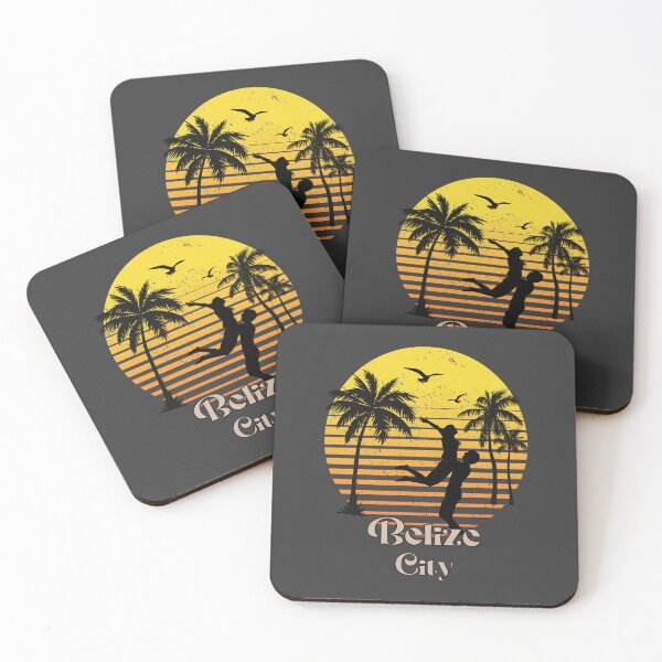 Item preview, Belize city retro sunset palm tree romantic  designed and sold by TipTopTapo.