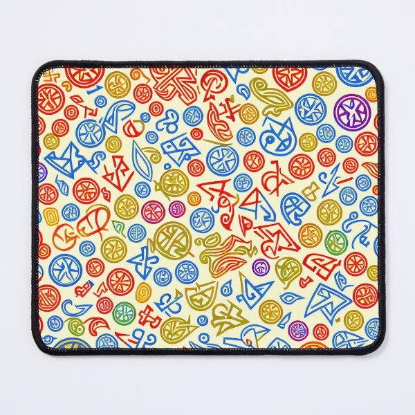 Item preview, Abstract esoteric Symbol Colorful tiled pattern designed and sold by zotilus.