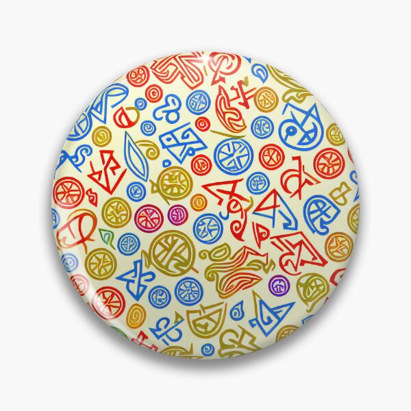 Item preview, Abstract esoteric Symbol Colorful tiled pattern designed and sold by zotilus.