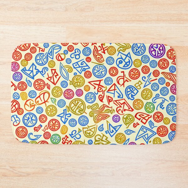 Item preview, Abstract esoteric Symbol Colorful tiled pattern designed and sold by zotilus.