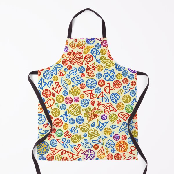 Item preview, Abstract esoteric Symbol Colorful tiled pattern designed and sold by zotilus.