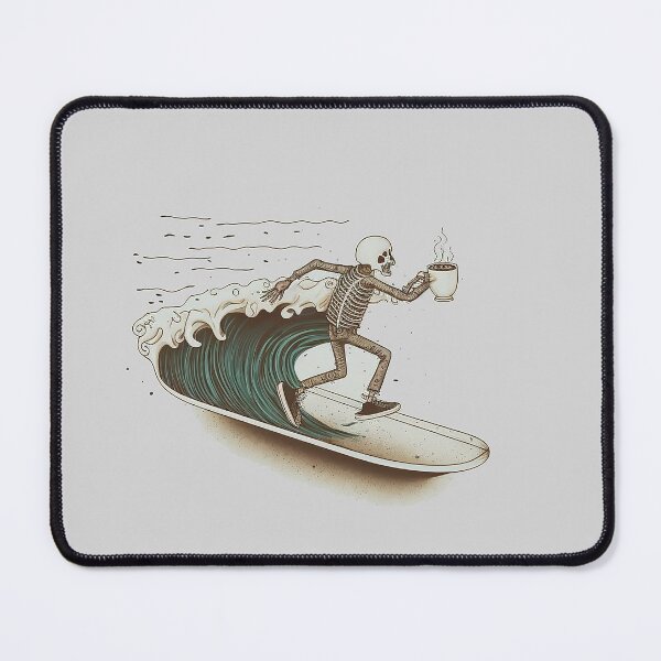 Item preview, Skeleton Surfer  (Cartoon Art) - Coffee designed and sold by The-Fox-Hole.