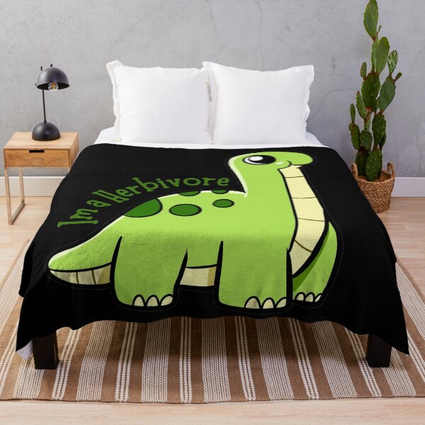 Aperçu de l'œuvre Dinosaure "Je suis un herbivore" créée et vendue par art-and-sticker.