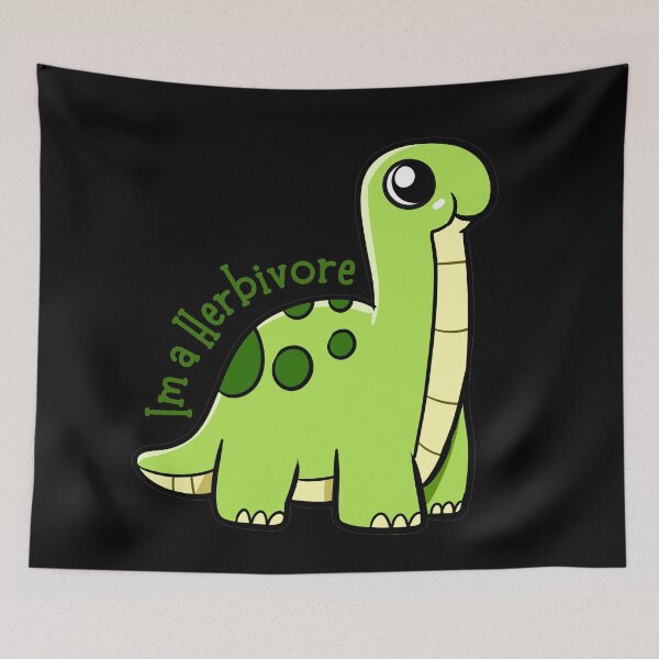 Item preview, "I'm A Herbivore" Dinosaur designed and sold by art-and-sticker.