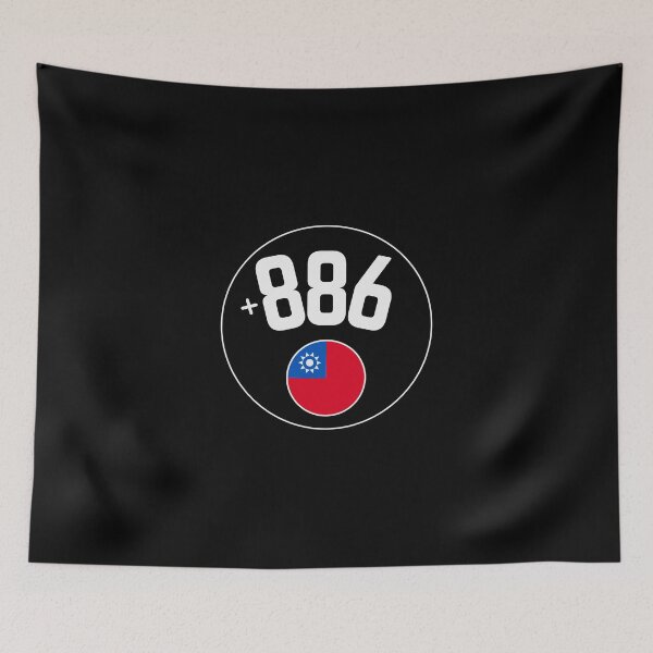 Item preview, TAIWAN country code +886 badge designed and sold by LeddsoDello.