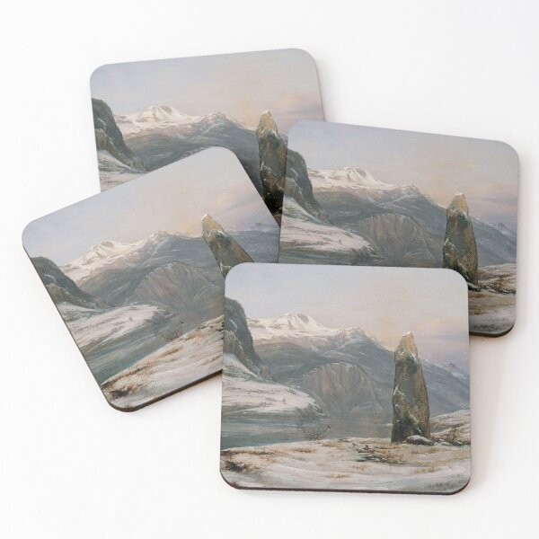 Item preview, Winter scenery - Winter at the Sognefjord by Johan Christian Dahl designed and sold by AR-shop.