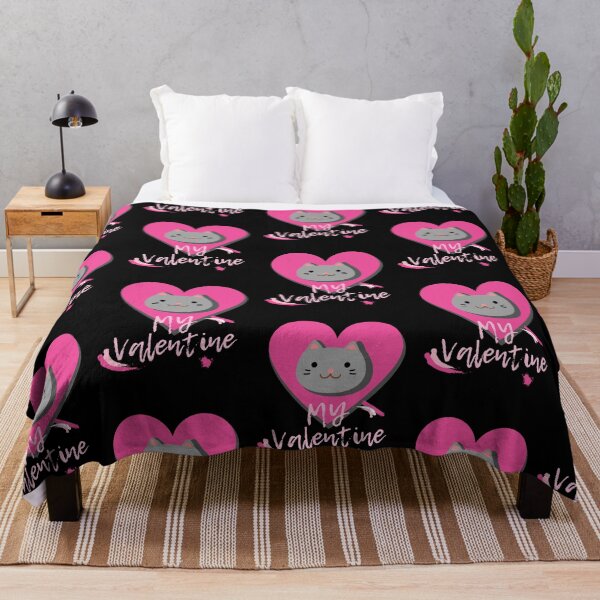 Aperçu de l'œuvre Mes amoureux des chats Valentine Kitty avec coeur rose créée et vendue par apathecary.