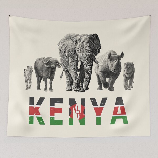 Item preview, Kenya Wildlife Big Five Safari for Kenya Fans designed and sold by Scotch Macaskill.