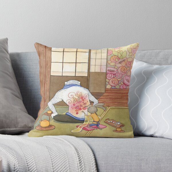 The Tattoo Artist Throw Pillow