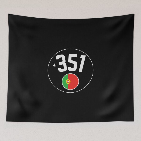 Item preview, PORTUGAL country code +351 badge designed and sold by LeddsoDello.