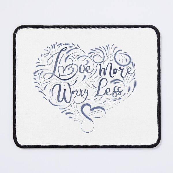 Item preview, amor azul más preocupación menos acuarela feliz diseño del día de san valentín designed and sold by Natcha-Atit.
