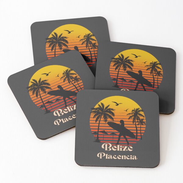 Item preview, Belize Placencia retro sunset palm trees designed and sold by TipTopTapo.