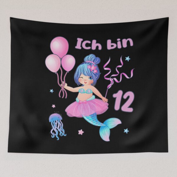 Item preview, Mermaid ballerina birthday girl 12 years designed and sold by Shirt-Designs.