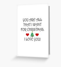 Christmas Love Greeting Card