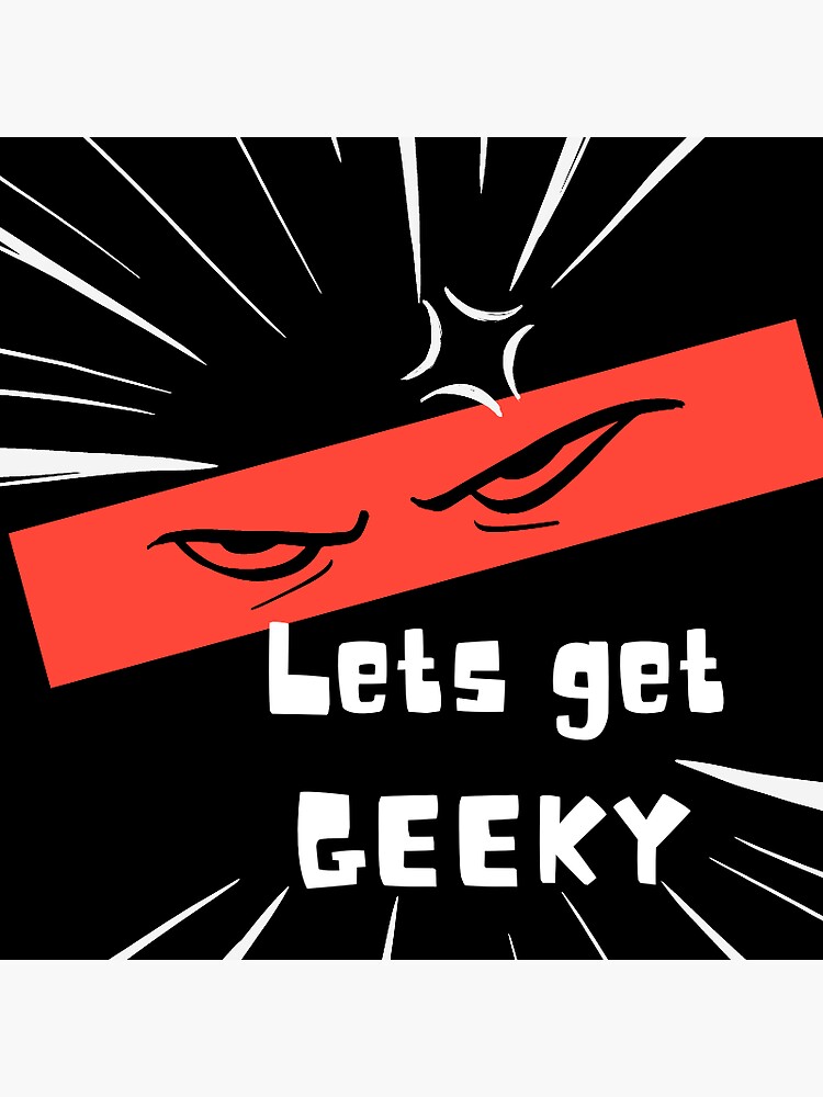 Thumbnail 3 of 3, Sticker, Let's get Geeky! designed and sold by TheGeekyDad.