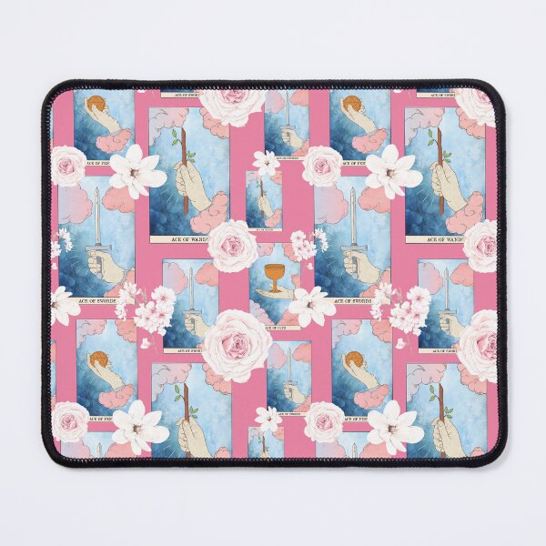 Item preview, Soft and Sweet - Floral Tarot Card Pattern - Minor Arcana - Suit of Aces designed and sold by Annalee Beer.