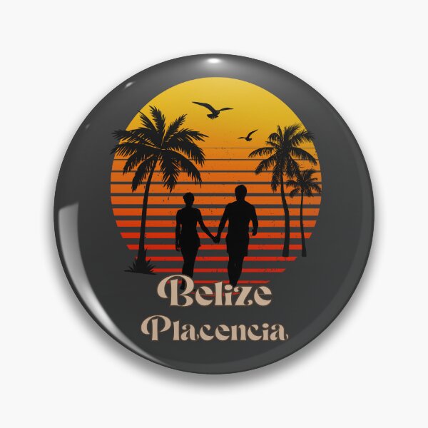 Item preview, Belize Placencia retro sunset palm trees designed and sold by TipTopTapo.