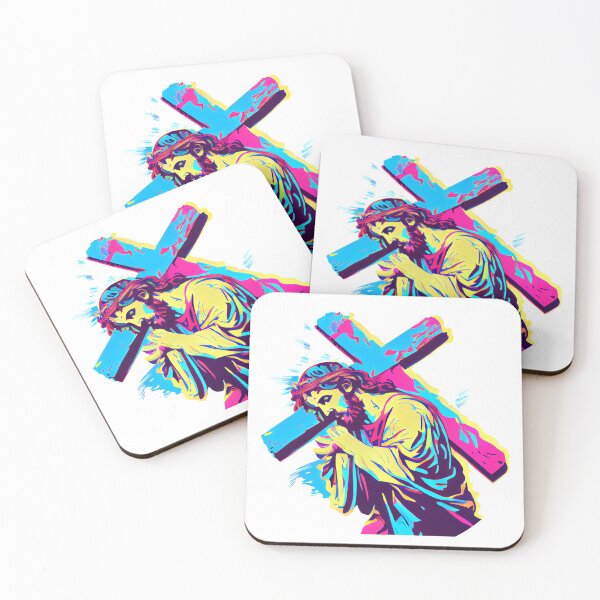Item preview, jesus with cross designed and sold by ArtificialGenes.