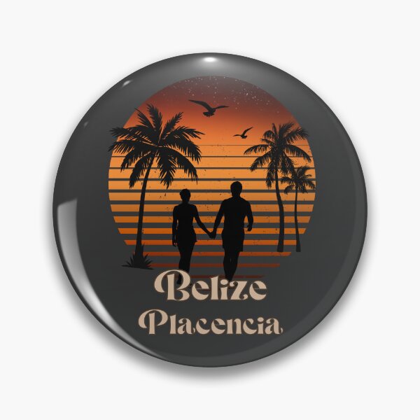 Item preview, Belize Placencia retro sunset palm trees designed and sold by TipTopTapo.