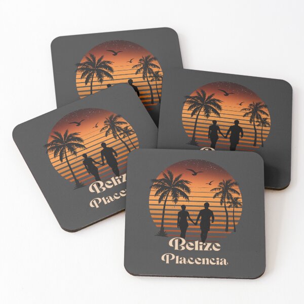 Item preview, Belize Placencia retro sunset palm trees designed and sold by TipTopTapo.