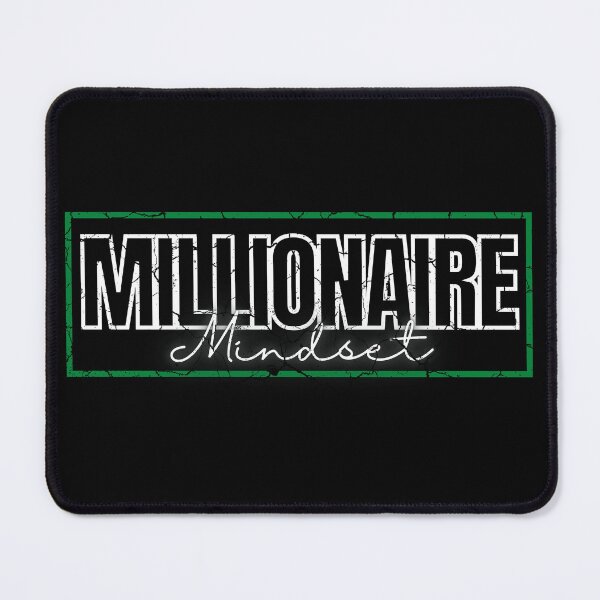 Item preview, Millionaire Mindset green frame poster modified distressed designed and sold by KingsManKind.