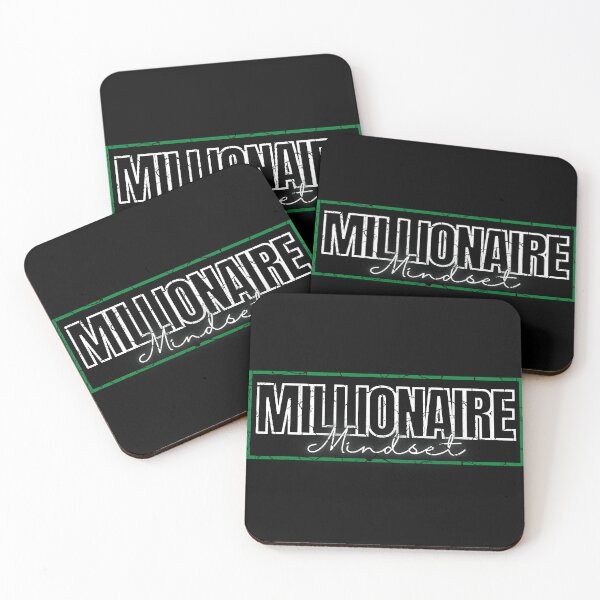 Item preview, Millionaire Mindset green frame poster modified distressed  designed and sold by KingsManKind.