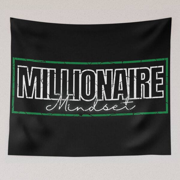 Item preview, Millionaire Mindset green frame poster modified distressed  designed and sold by KingsManKind.
