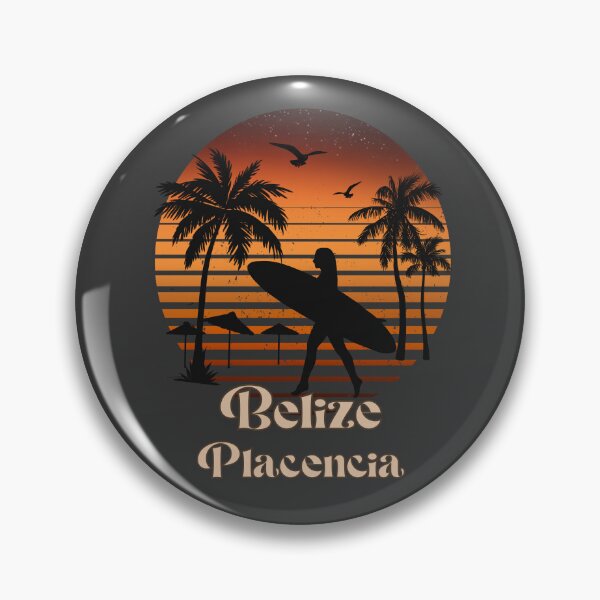 Item preview, Belize Placencia retro sunset palm trees designed and sold by TipTopTapo.