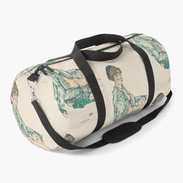 Item preview, Egon Schiele   Sitting Semi-Nude with Blue Hairband designed and sold by TeeARTHY.