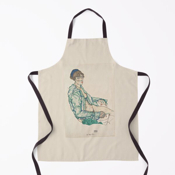 Item preview, Egon Schiele   Sitting Semi-Nude with Blue Hairband designed and sold by TeeARTHY.