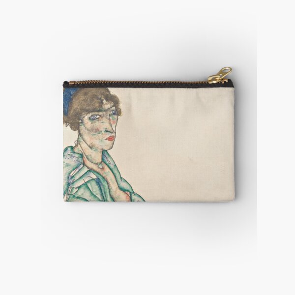 Item preview, Egon Schiele   Sitting Semi-Nude with Blue Hairband designed and sold by TeeARTHY.