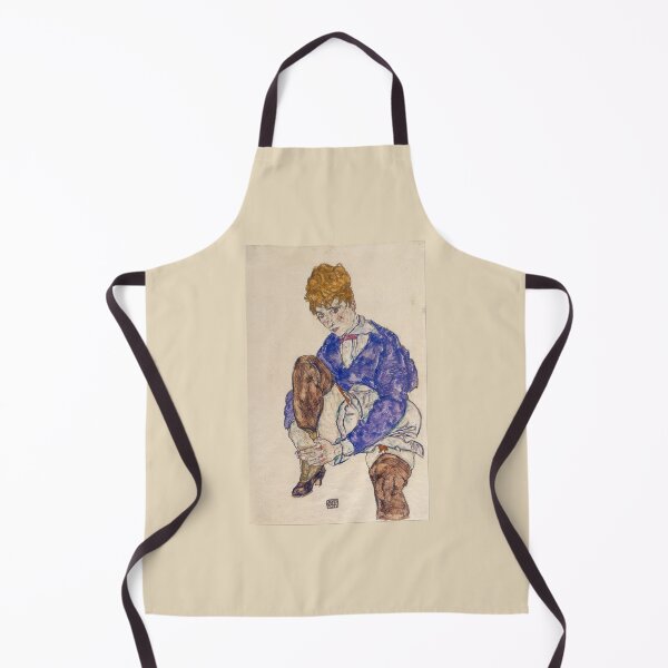 Item preview, Egon Schiele Portrait of the Artist’s Wife Seated, Holding Her Right Leg designed and sold by TeeARTHY.