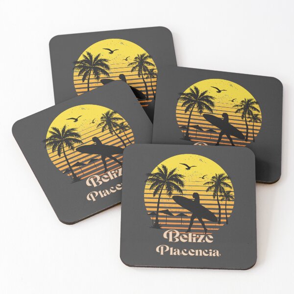 Item preview, Belize Placencia retro sunset palm trees designed and sold by TipTopTapo.