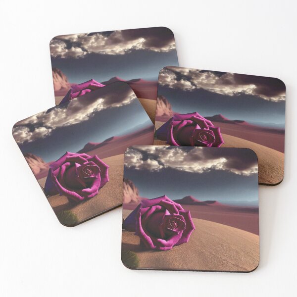 Item preview, Rose in the Desert: A Vibrant Wall Decor Piece designed and sold by Santisan.