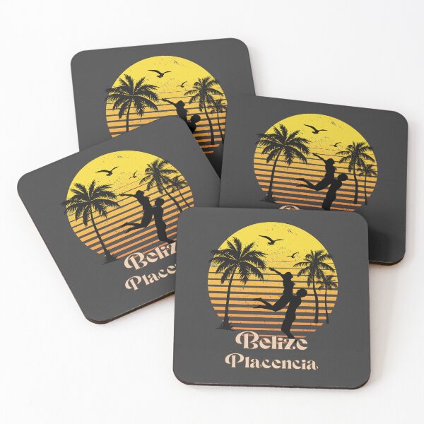 Item preview, Belize Placencia retro sunset palm trees designed and sold by TipTopTapo.