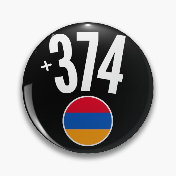 Item preview, ARMENIA country code +374 badge designed and sold by LeddsoDello.