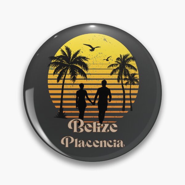 Item preview, Belize Placencia retro sunset palm trees designed and sold by TipTopTapo.