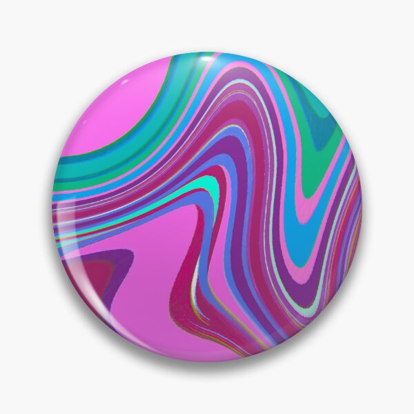 Item preview, Modern Liquid Swirl Abstract Pattern Vibrant Neon Blue, Blue Tones, Pink and Blue, Purple, Pink Tones, Marble Multicolor Design designed and sold by theprintedclub.