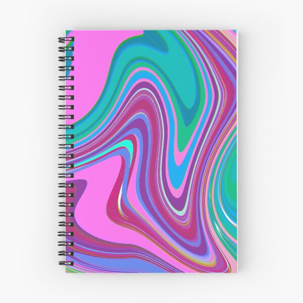 Item preview, Modern Liquid Swirl Abstract Pattern Vibrant Neon Blue, Blue Tones, Pink and Blue, Purple, Pink Tones, Marble Multicolor Design designed and sold by theprintedclub.