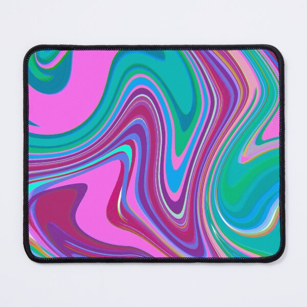 Item preview, Modern Liquid Swirl Abstract Pattern Vibrant Neon Blue, Blue Tones, Pink and Blue, Purple, Pink Tones, Marble Multicolor Design designed and sold by theprintedclub.