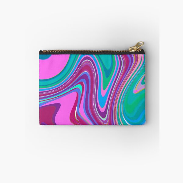 Item preview, Modern Liquid Swirl Abstract Pattern Vibrant Neon Blue, Blue Tones, Pink and Blue, Purple, Pink Tones, Marble Multicolor Design designed and sold by theprintedclub.