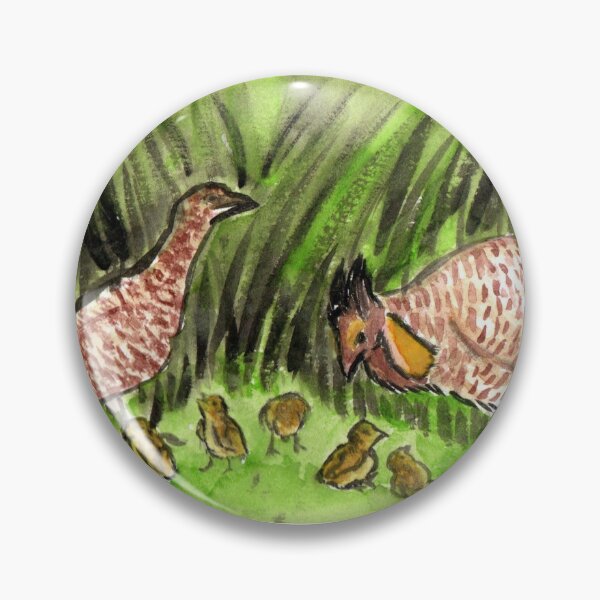 Artikelvorschau, Prairie-Chicken Grouse Familie mit Küken entworfen und verkauft von Spiritjay.