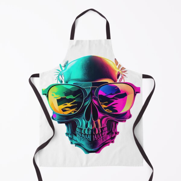 Item preview, Vibrant Skull with Sunglasses #2 - Funny  designed and sold by CoyoteStudio.